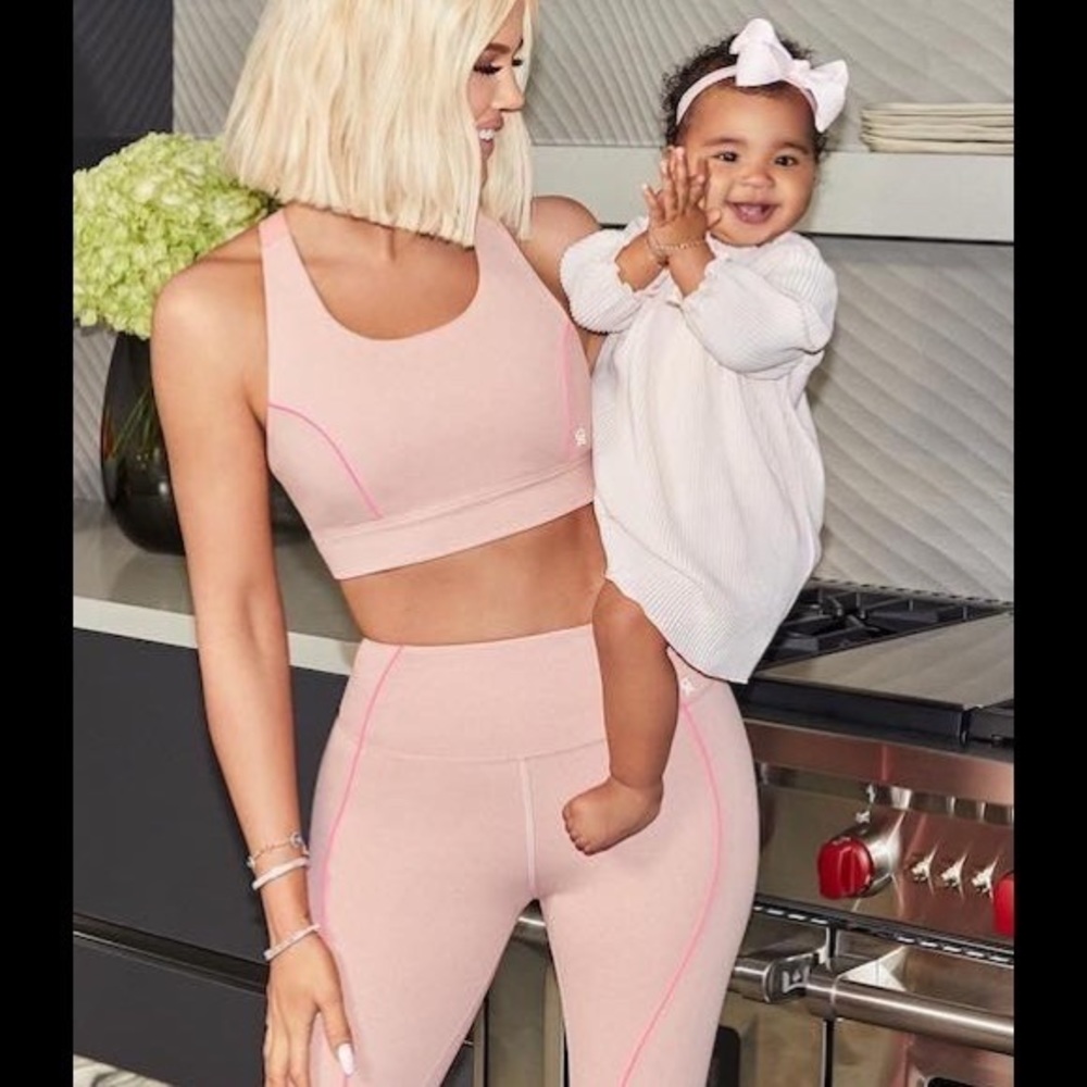 NWT Good American The Electric Feel Crop Legging size 1 Small Pink - Picture 8 of 11
